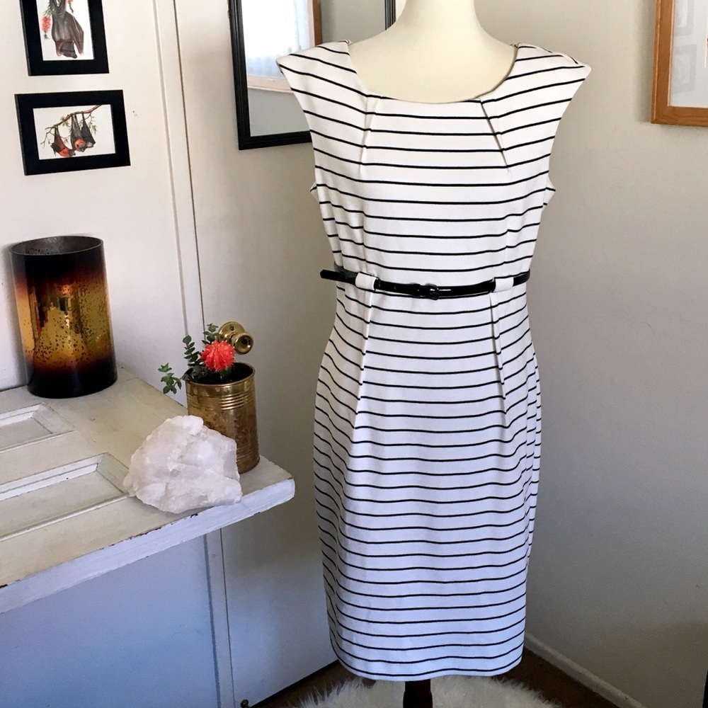 Calvin Klein Striped Sweater-Dress
